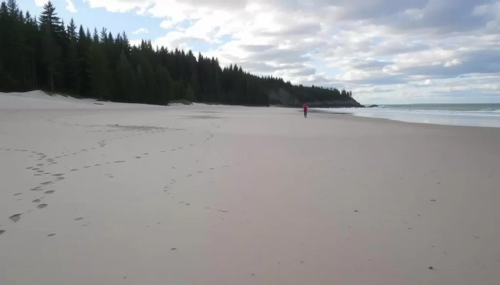 Image of Basin Head Provincial Park's singing sands beach