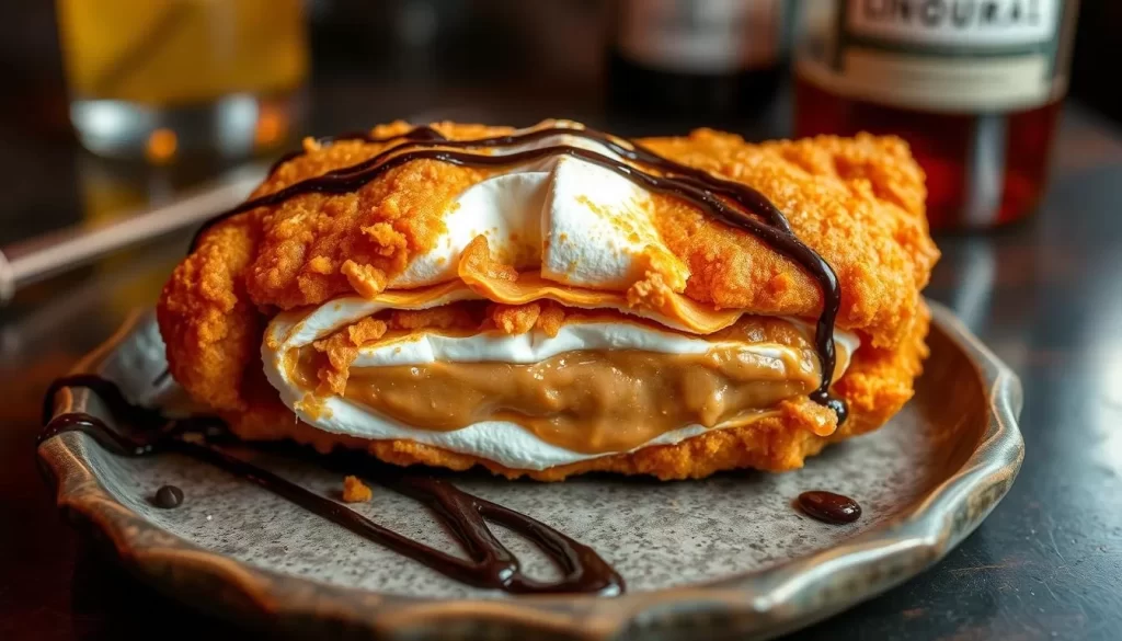 Image of Black Market Liquor Bar's Deep Fried Fluffernutter dessert