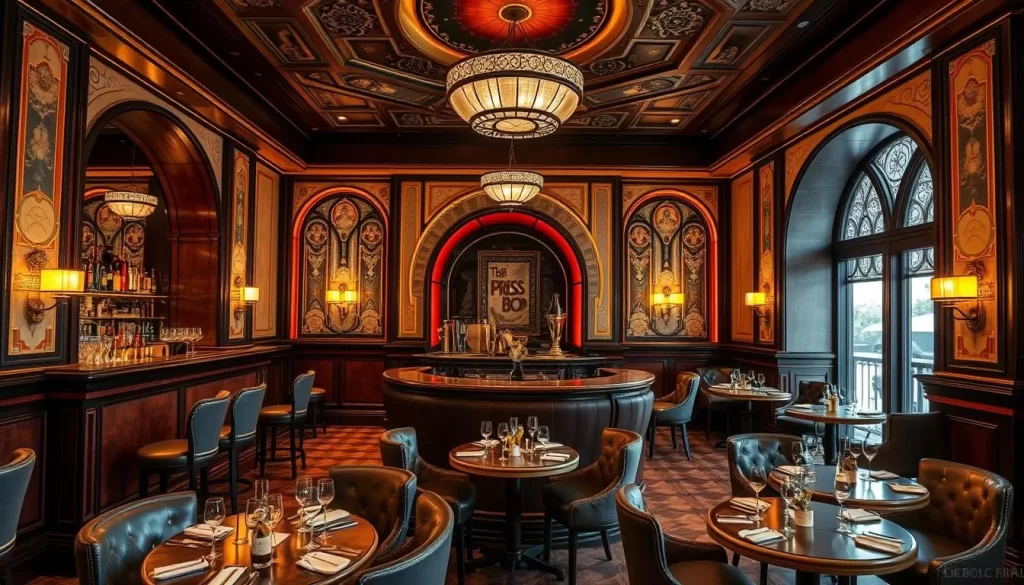 Image of Bob Bob Ricard's art deco interior with "Press for Champagne" buttons
