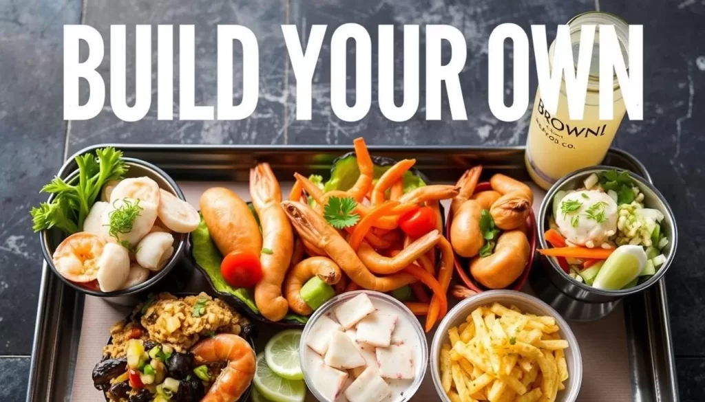 Image of Brown Bag Seafood Co. build-your-own meal