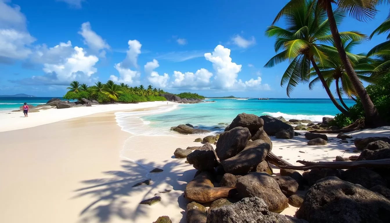 Image of Cahuita's beautiful beach or national park