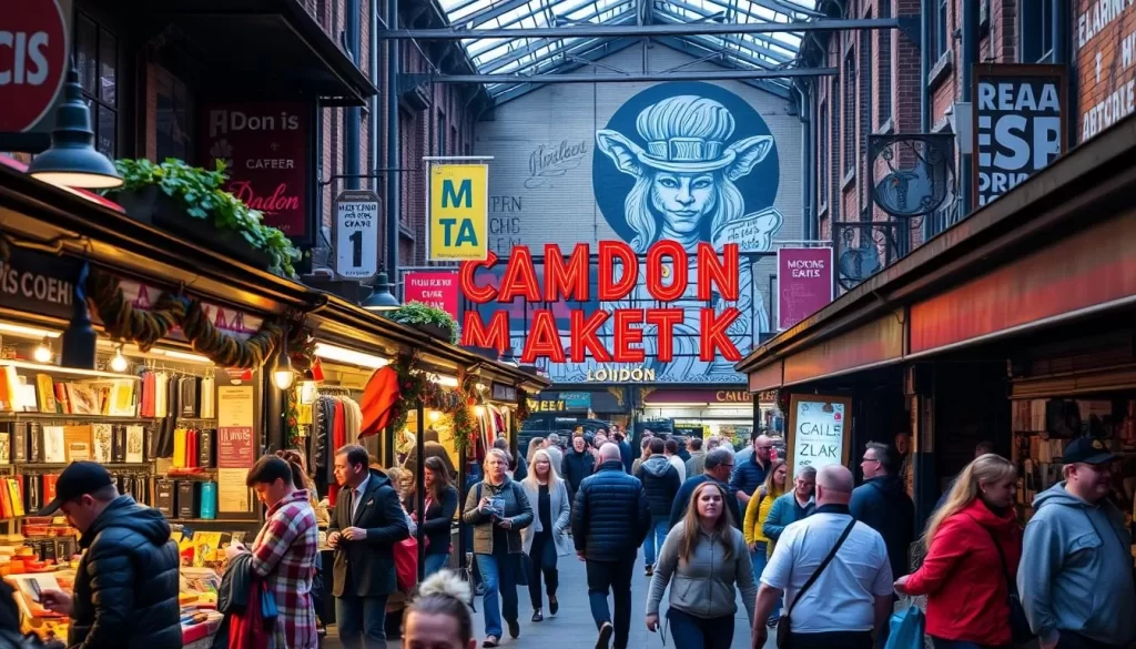 Image of Camden Market London shopping
