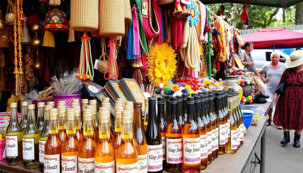 Image of Cashew Festival in Crooked Tree with cashew wine and local crafts