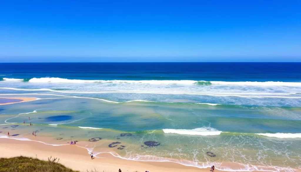 Image of Cavendish beach during summer