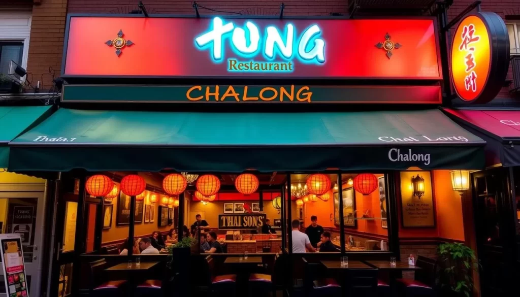 Image of Chalong Thai restaurant in Hell's Kitchen, NYC