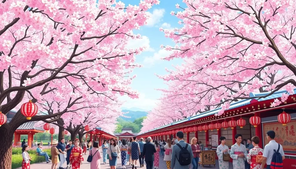 Image of Cherry Blossom Festival in Japan