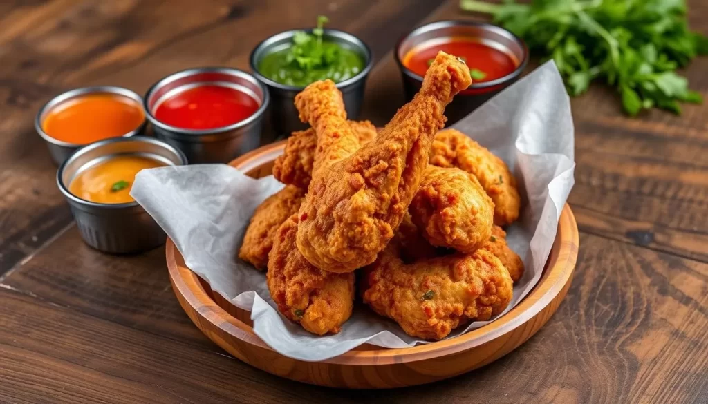 Image of Coqodaq's signature fried chicken dish
