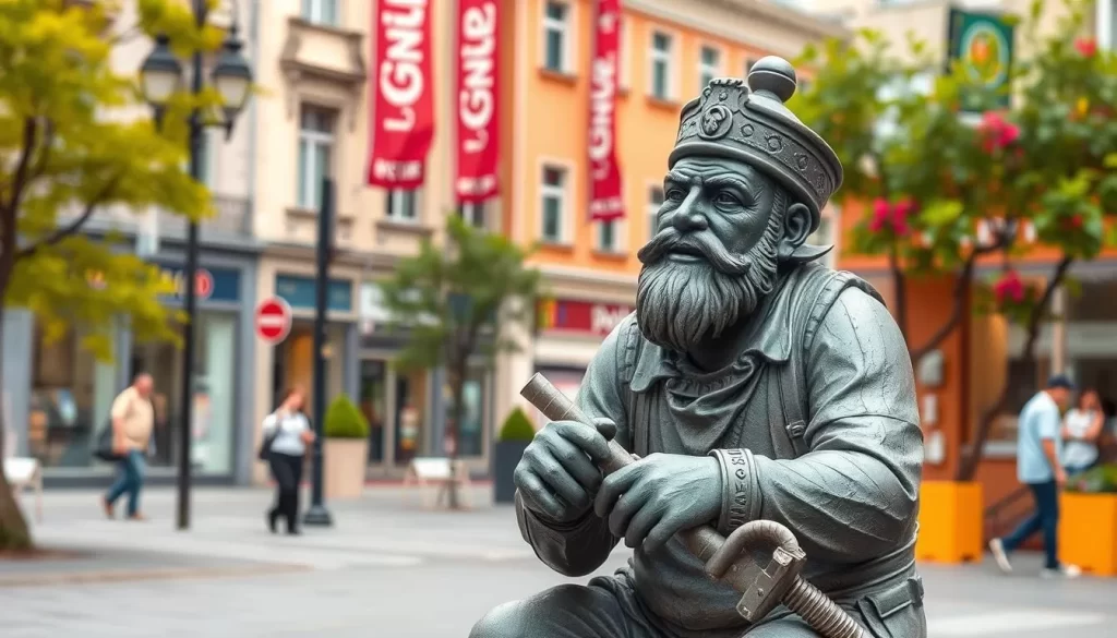 Image of Cumil (Man at Work) statue