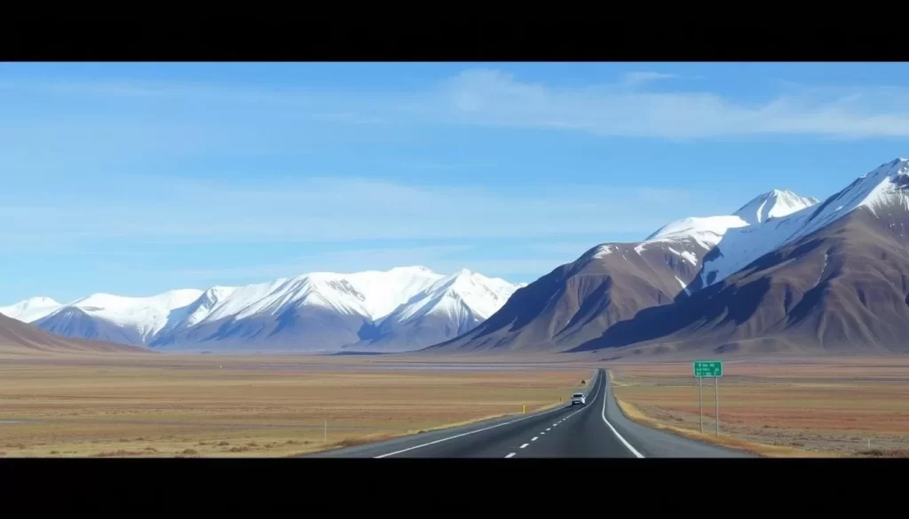 Image of Dempster Highway crossing the Arctic Circle