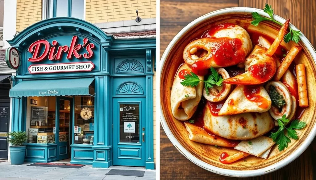 Image of Dirk's Fish & Gourmet Shop's storefront or a dish from their menu