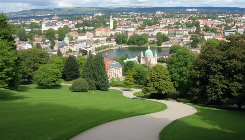 Image of Djurgården island with its scenic walking paths and historic museums