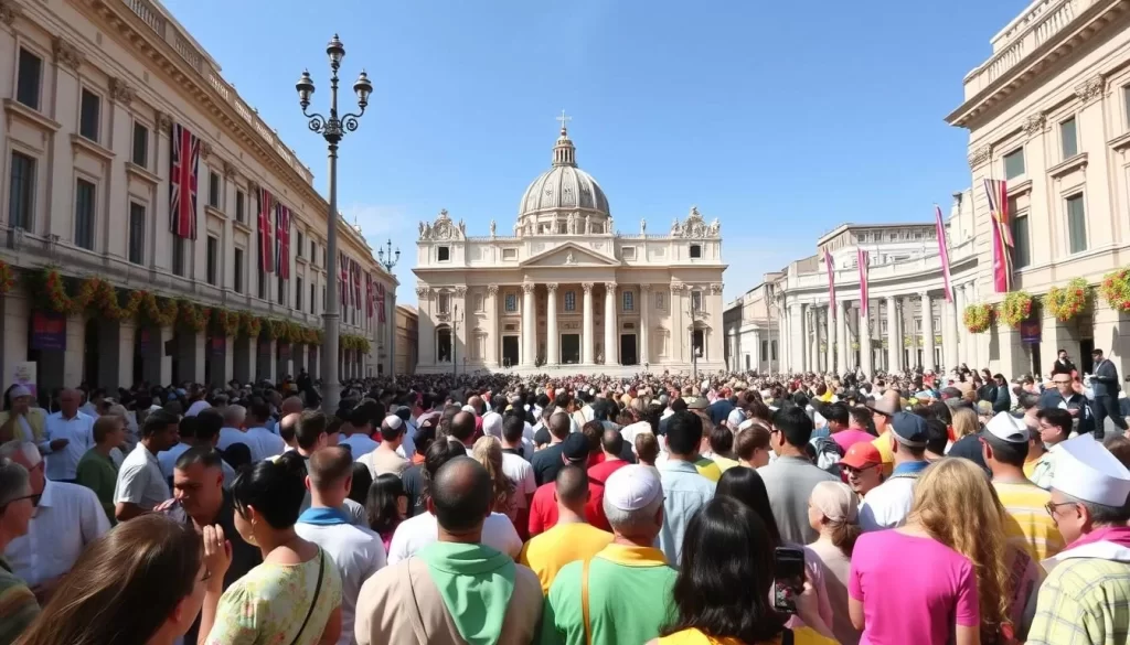 Image of Easter Sunday Mass in St. Peter's Square
