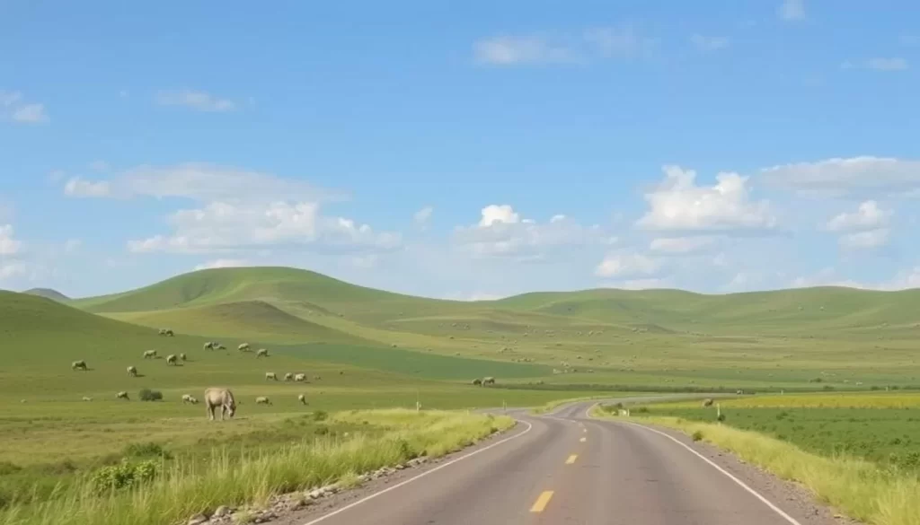 Image of Ecotour Scenic Drive in Grasslands National Park with rolling hills and wildlife