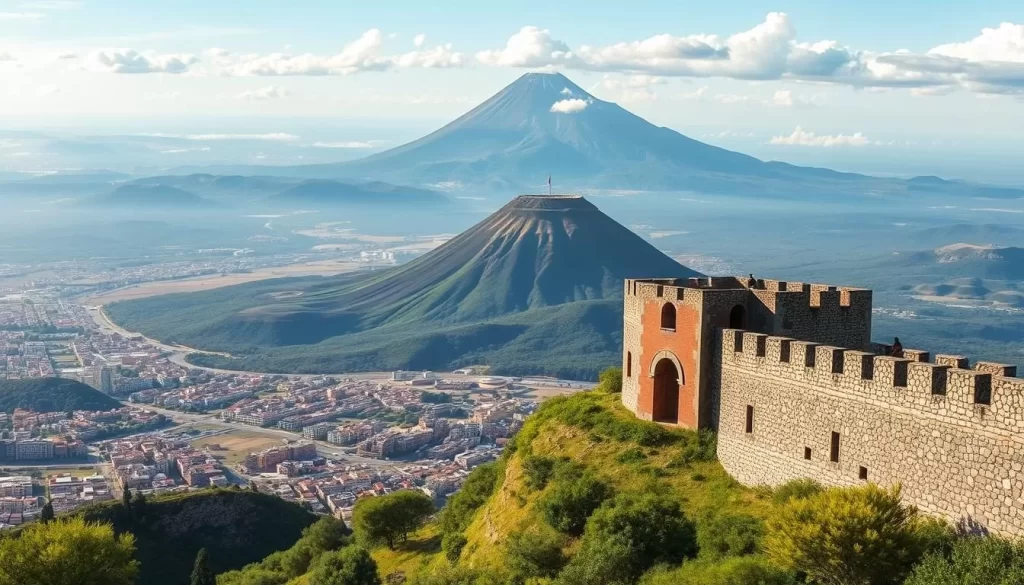 Image of El Fortín de Acosasco with panoramic views of León and the surrounding volcanic landscape