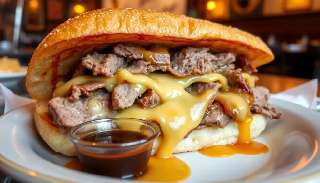 Image of French Dip Sandwich at Philippe's in Los Angeles