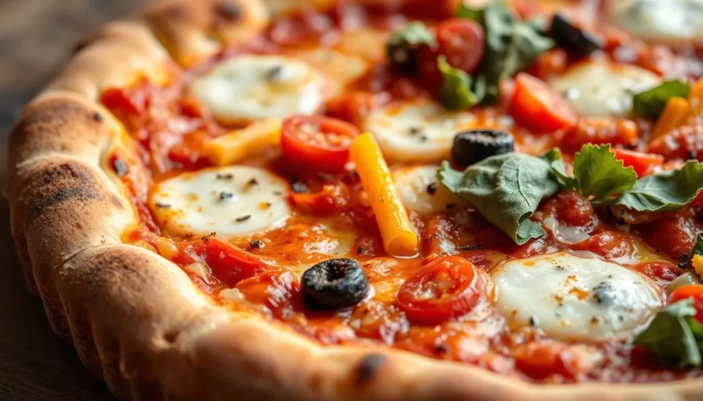 Image of George's Deep-Dish pizza with sourdough crust