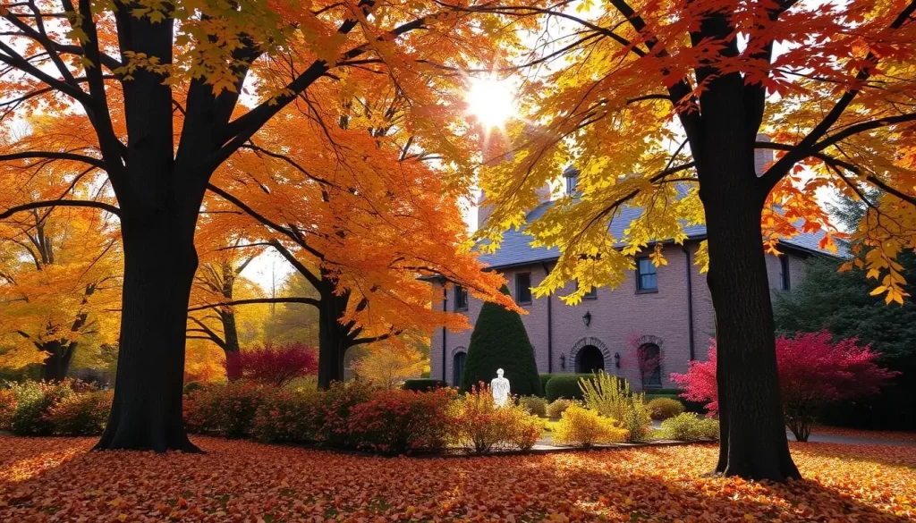 Image of Glover Garden during autumn
