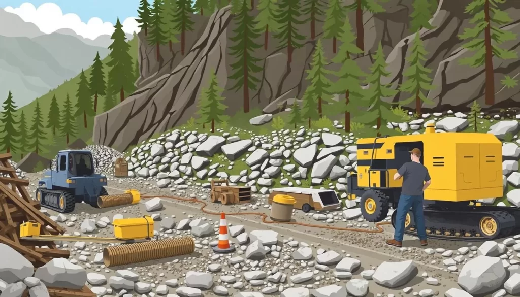 Image of Goldbottom Mine Tours in operation, showcasing modern placer mining techniques.