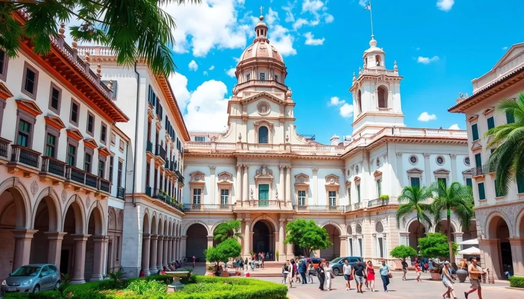 Image of Granada's colonial architecture and central plaza