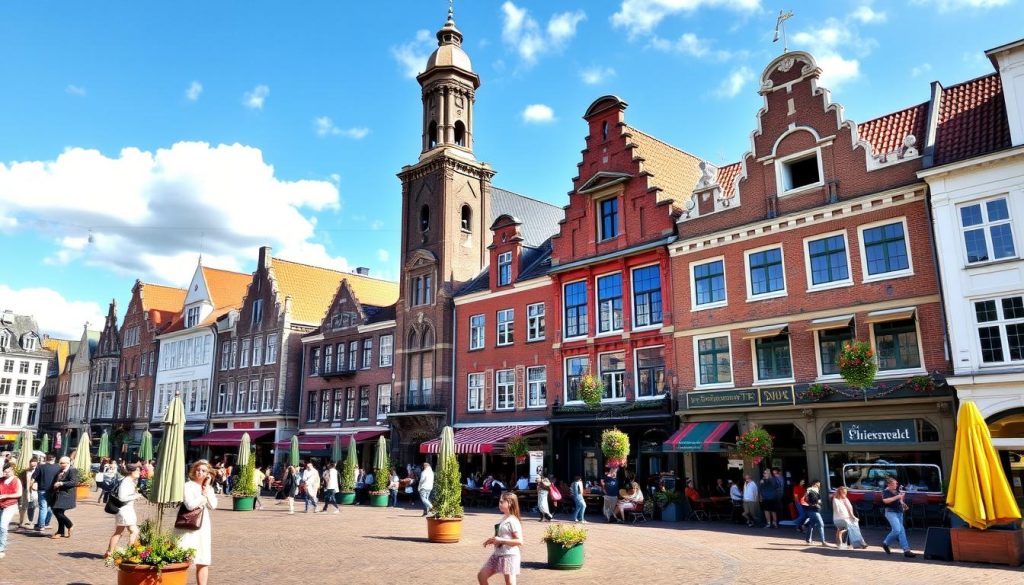 Image of Haarlem's Grote Markt, showcasing its charming central square and historic buildings.
