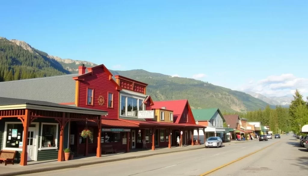 Image of Haines Junction town with accommodations