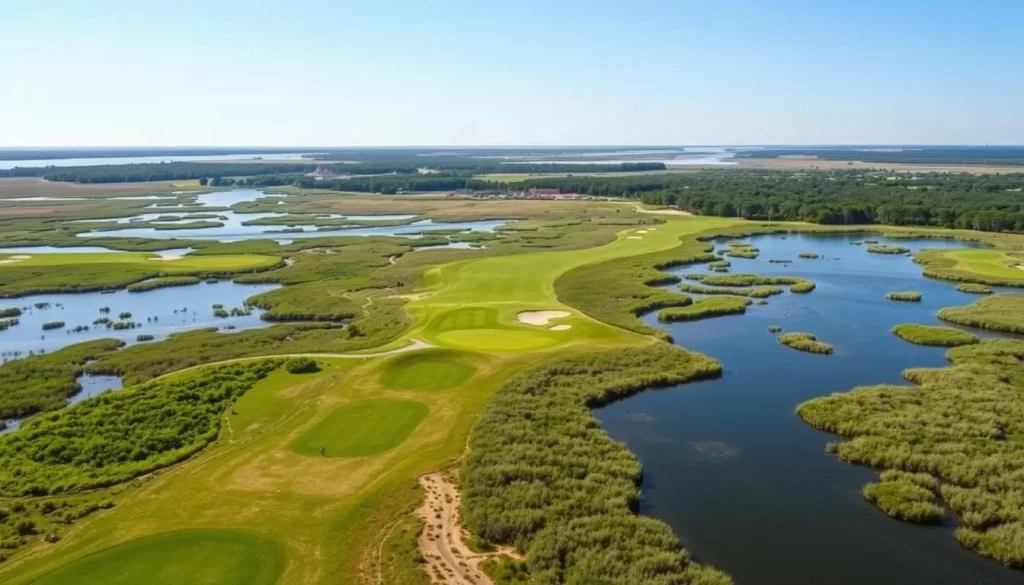 Image of Harbor Course at Wild Dunes Resort with marsh views