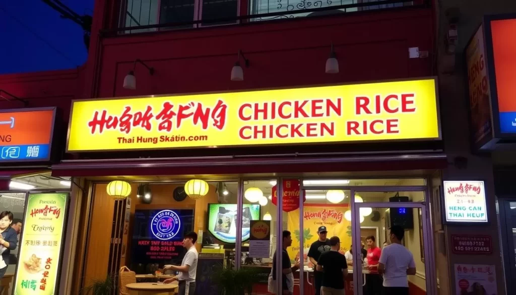 Image of Heng Heng Chicken Rice restaurant in Thai Town, Los Angeles