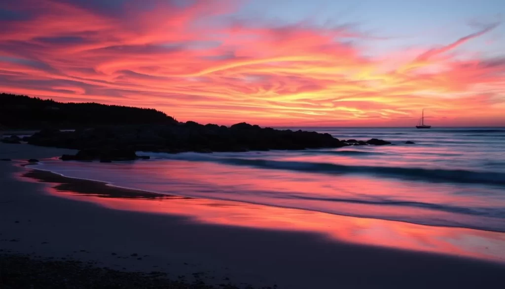 Image of Herring Cove Beach Provincetown with its stunning sunset views.