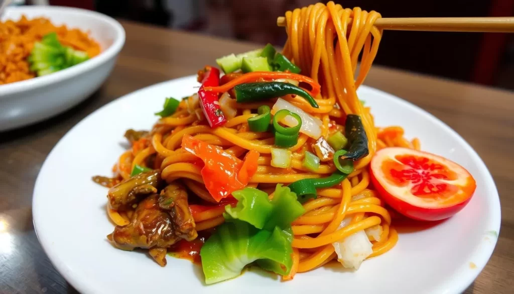 Image of Hunan Slurp's spicy noodle dish