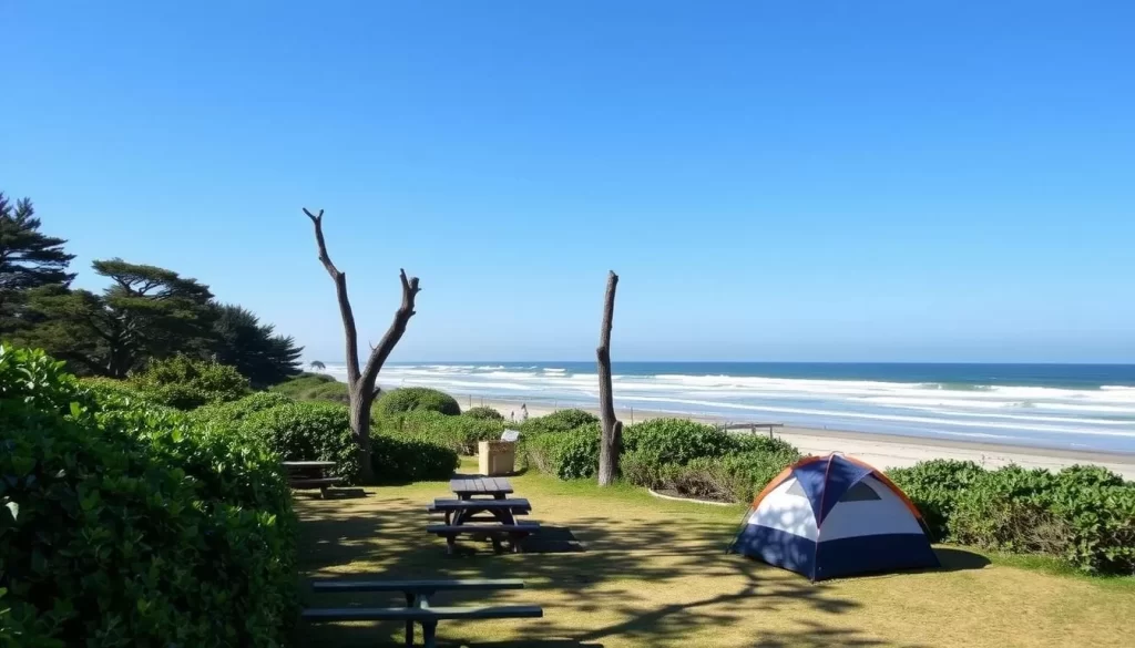 Image of Huntington Beach State Park's campsite