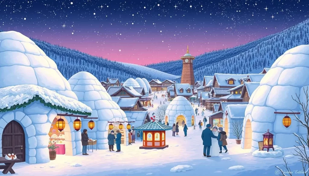 Image of Iiyama Snow Festival and Kamakura Village