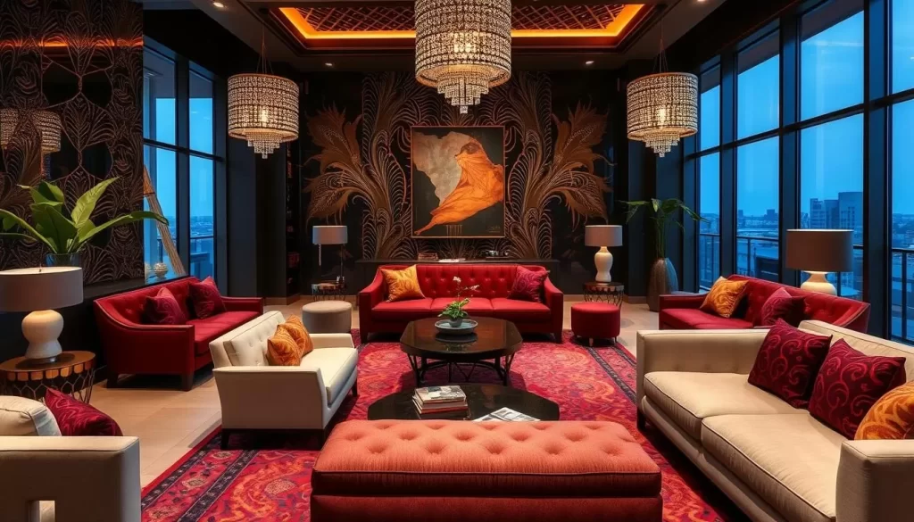Image of Ilé's luxurious loft interior with modern Nigerian decor
