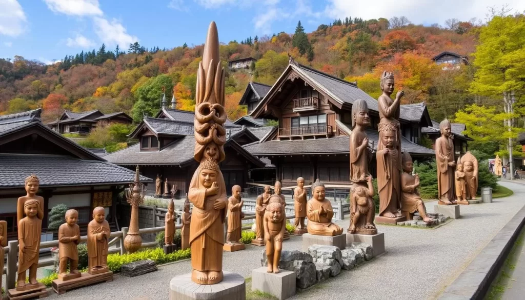Image of Inami woodcarving village