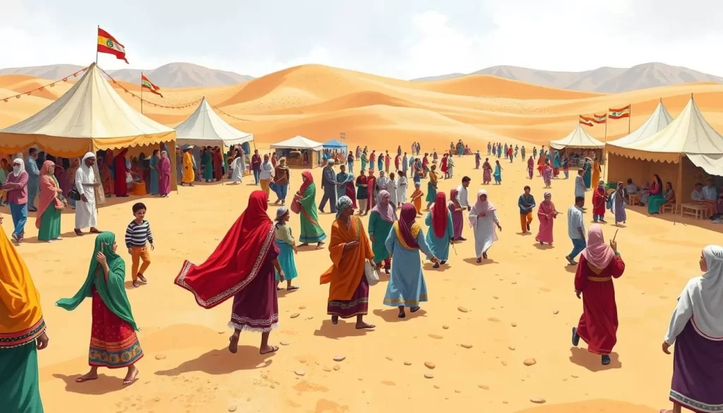 Image of International Festival of the Sahara participants