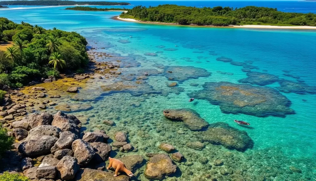 Image of Isla Iguana Wildlife Refuge with diverse wildlife and crystal-clear waters.