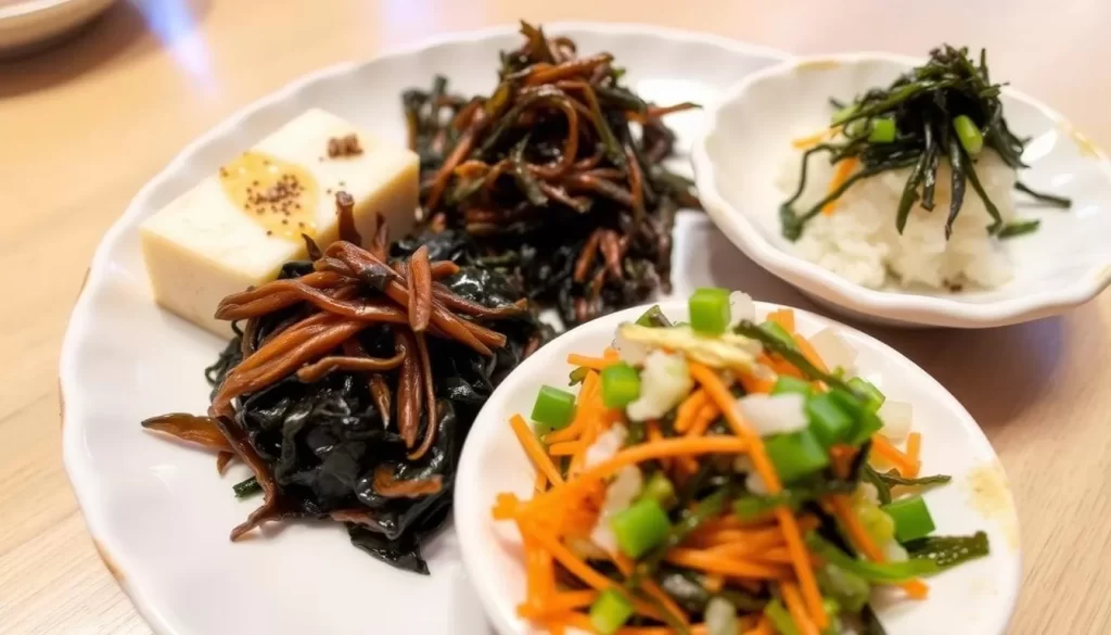 Image of Itadaki Zen's tofu and seaweed dishes