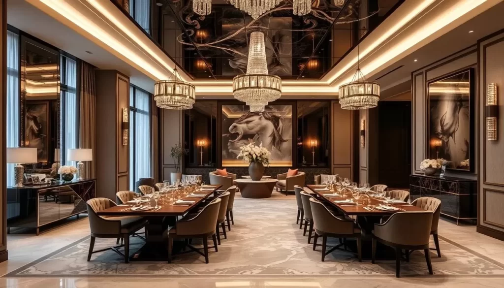 Image of Joo Ok's elegant dining room