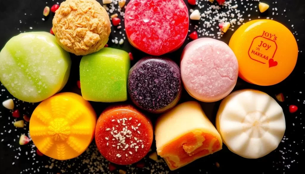 Image of Joy's Hakka mochi with a variety of flavors