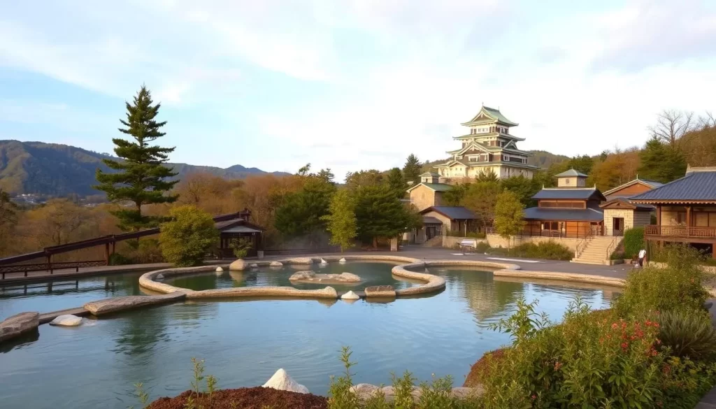 Image of Kaminoyama Onsen hot springs and Kaminoyama Castle