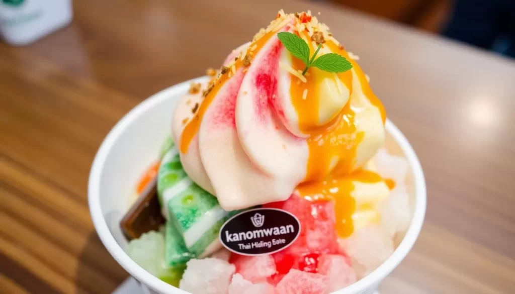 Image of Kanomwaan's Thai gelato and shaved ice dessert