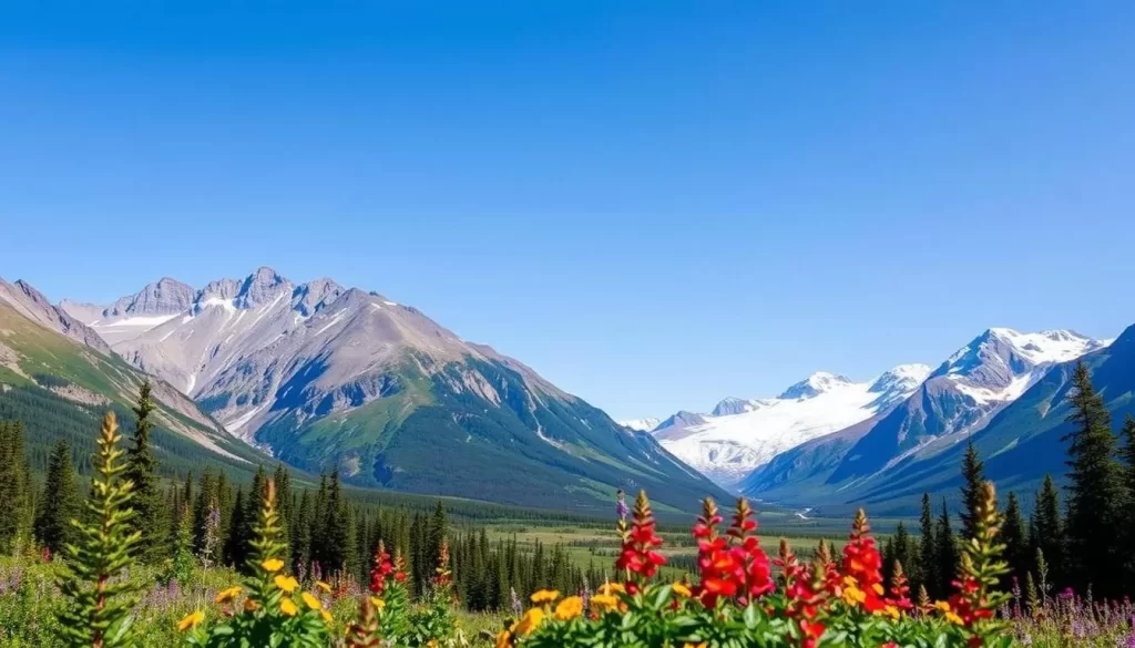 Image of Klondike Kluane Loop passing through picturesque Yukon landscapes