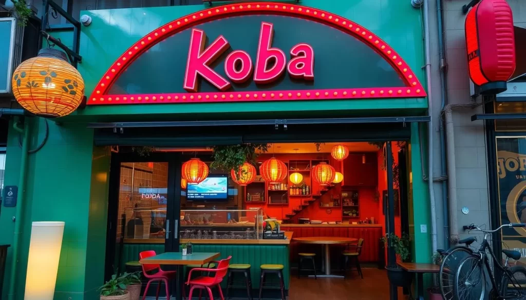 Image of Koba's vibrant exterior or interior