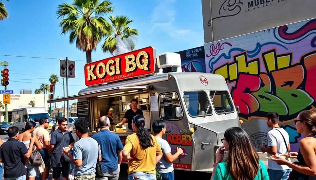 Image of Kogi BBQ truck in Los Angeles