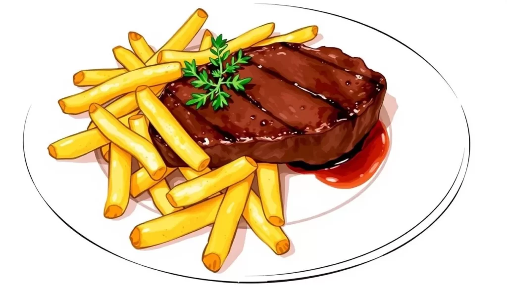 Image of Le Relais de Venise l'Entrecôte's signature steak frites