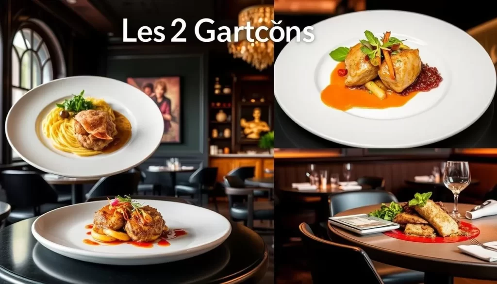 Image of Les2 Garçons' dishes and interior