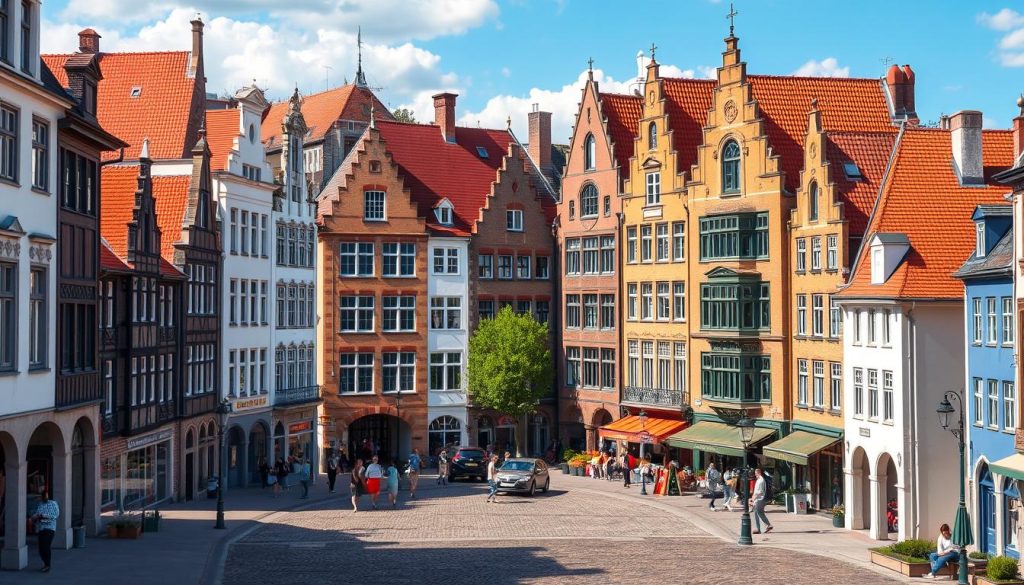 Image of Maastricht's historic city center with its unique blend of Dutch and international architecture.