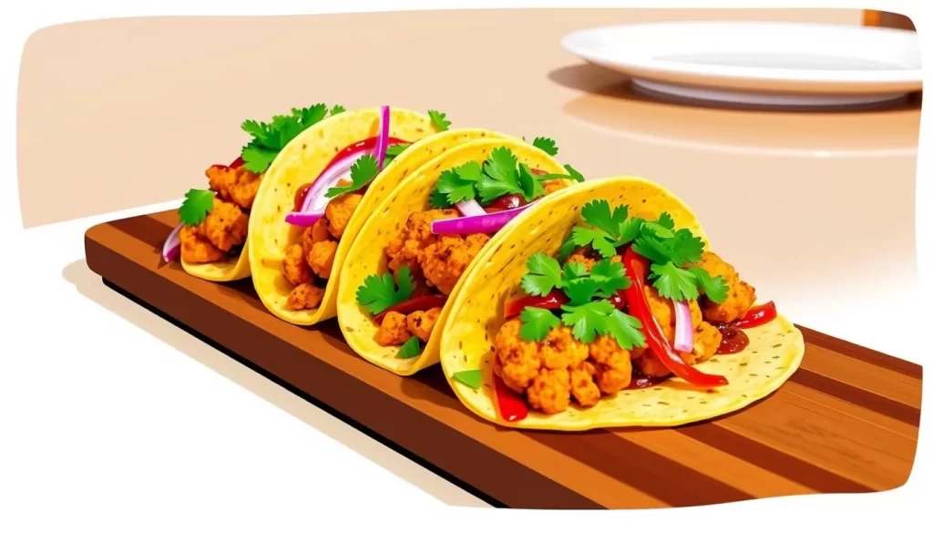 Image of Majani Restaurant's BBQ cauliflower tacos