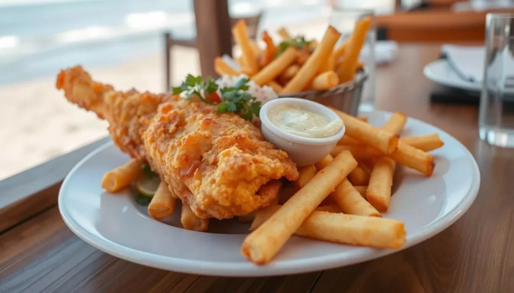 Image of Malibu Seafood's deep-fried fish and chips