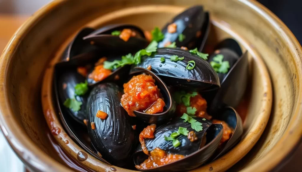 Image of Manteca's signature 'nduja steamed mussels