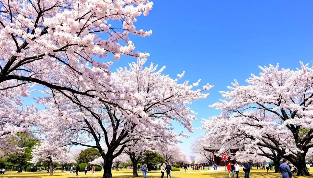 Image of Maruyama Park during cherry blossom season
